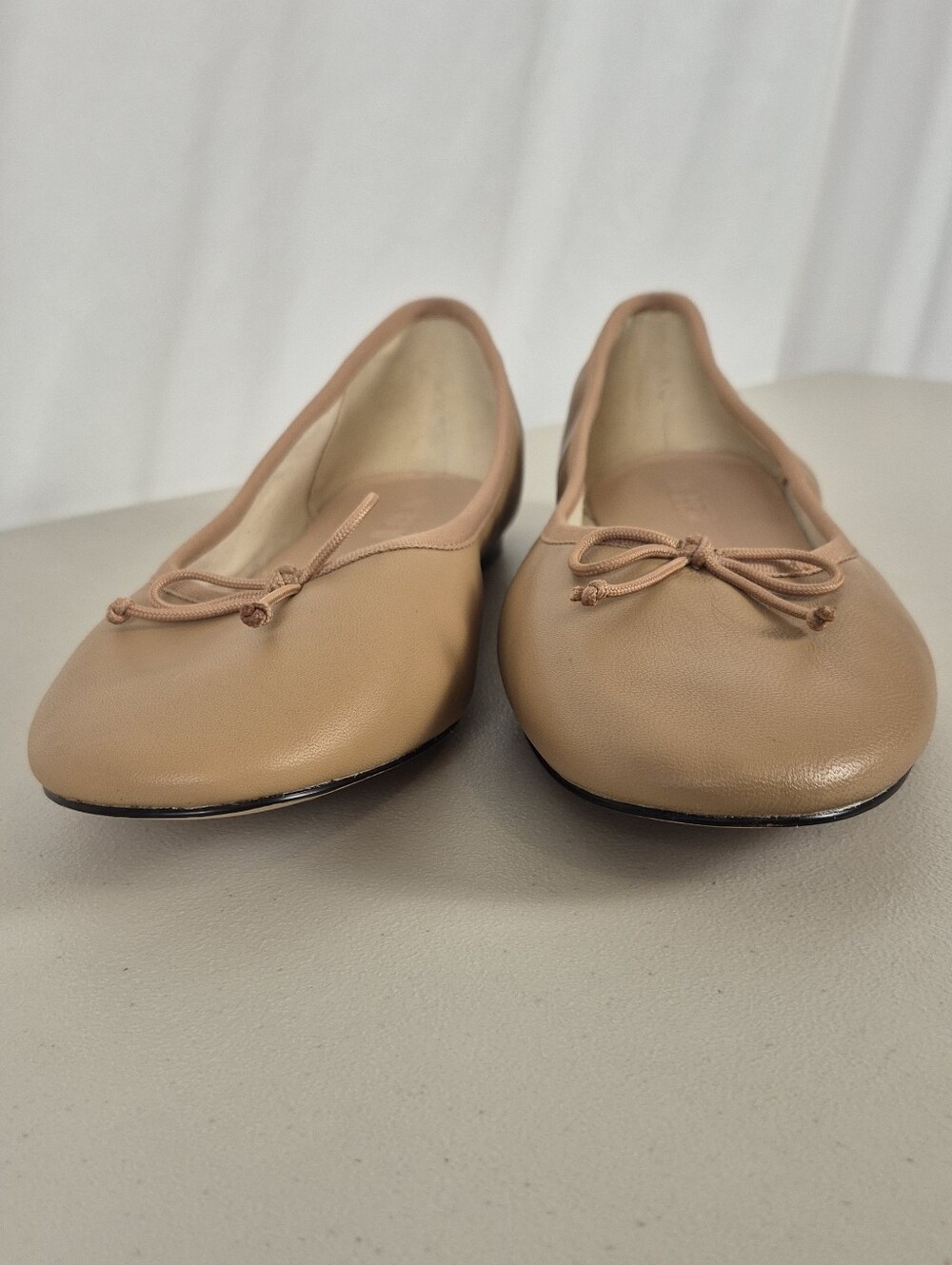 J. Crew Andi Leather Ballet Flats With Bow Detail In Roasted Pecan - Size 10.5 - Picture 7 of 15